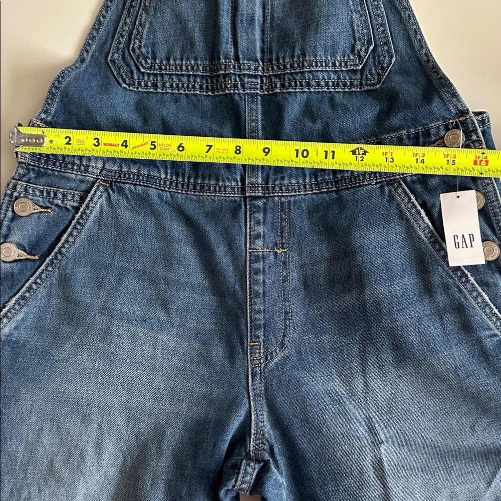 Gap Slouchy Relaxed Denim Overalls Size XS Petite - Picture 16 of 16